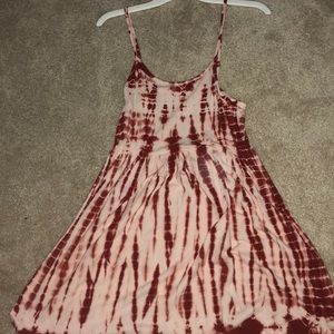 open back ty-die dress